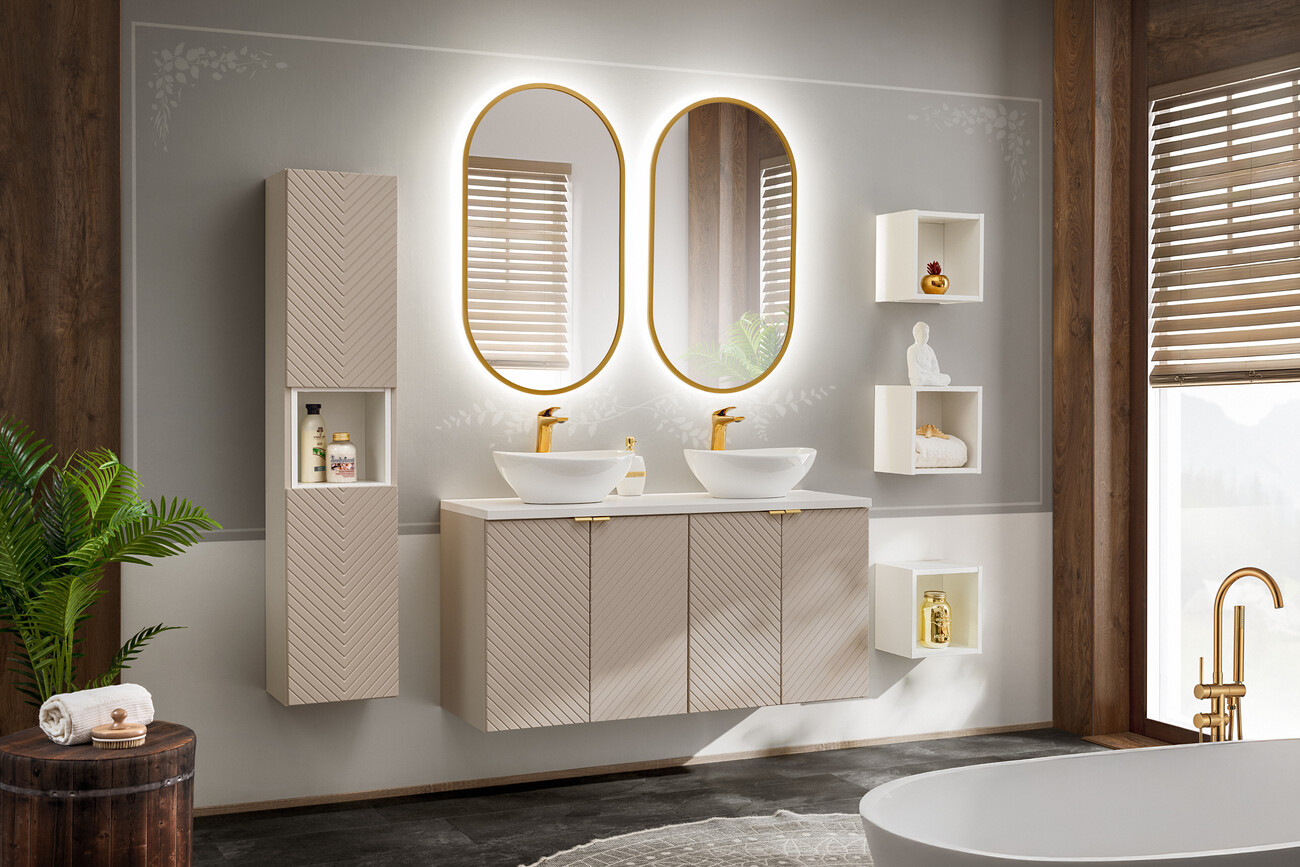 Meuble de salle de bains, collection Viva Cashmere