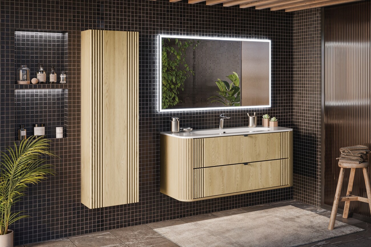 Meuble de salle de bains, collection Ovalia Cremona